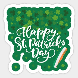 happy saint patrick's day - elegant Sticker